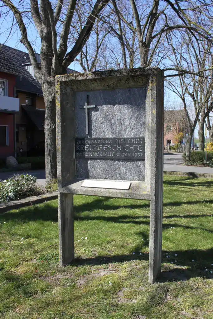 Erinnerungstafel Kreuzgeschichte