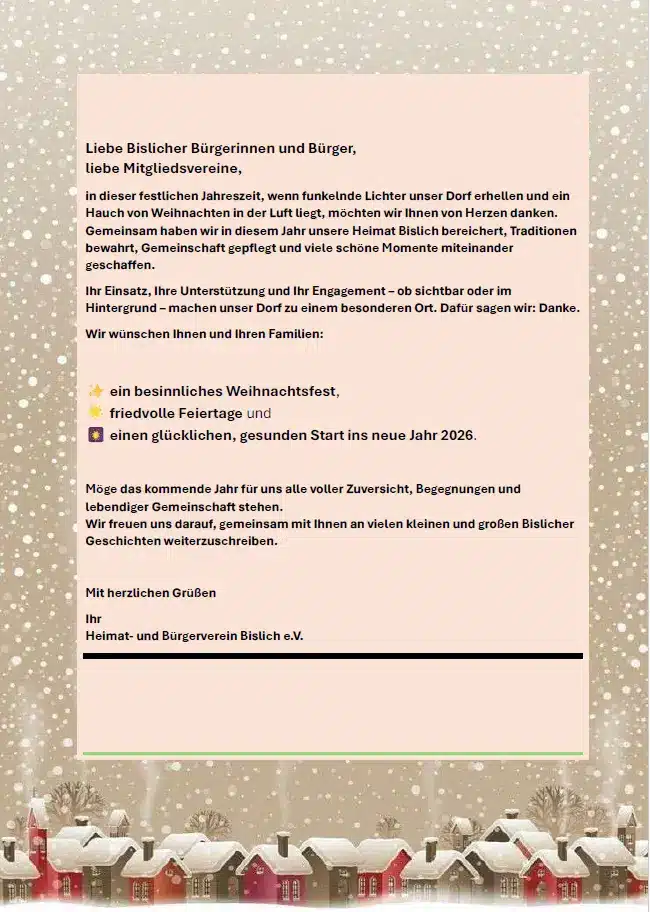 Weihnachtsgrüße 2025